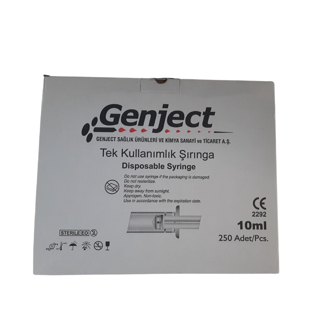 Genject 10 cc Steril Enjektör 250'li