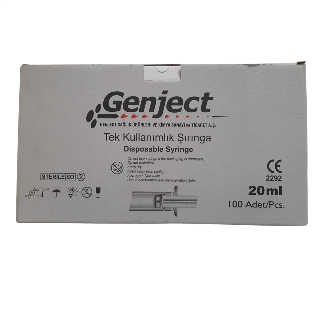 Genject 20 cc Steril Enjektör 100'lü