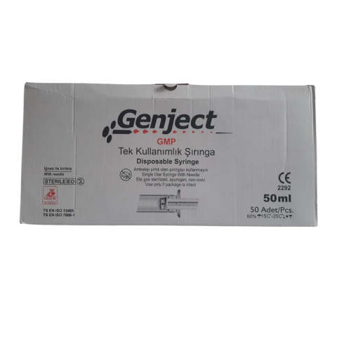 Genject 50 cc Steril Enjektör 50'li