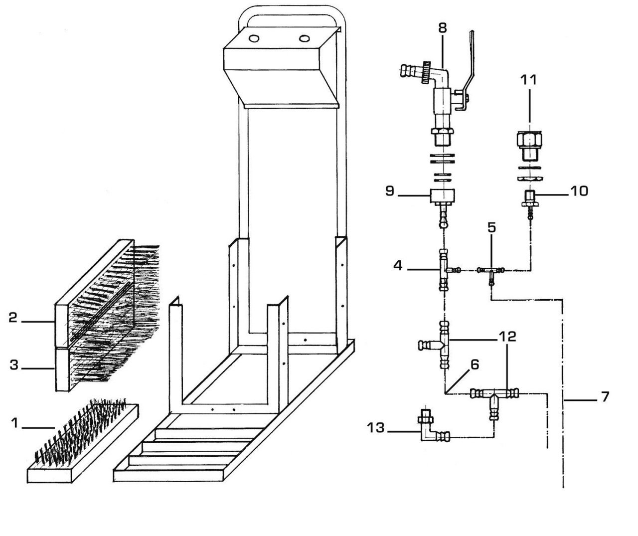 Kerbl Ayak Temizleme Fırçası Yedek Alt Fırça